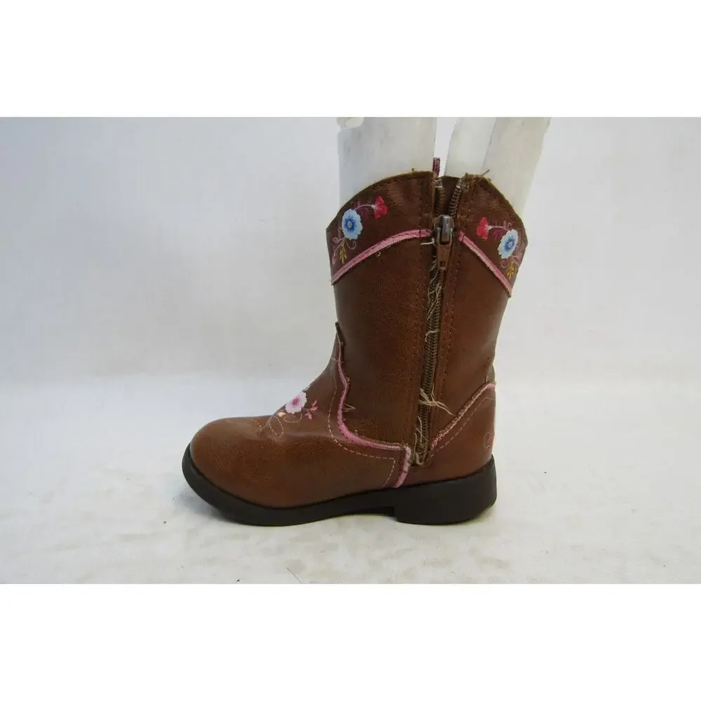 Spirit Dreamworks Wild and Free Toddler Size 7 Brown Zip Cowboy Boots